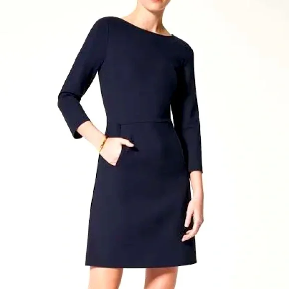 navy blue dress for baby girl Spanx Perfect A-Line 3/4 Sleeve Dress main image 0